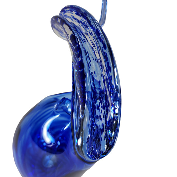 Blown Glass Ram Bighorn Sheep Wild Mountain Goat Ibex Blue 12"‎ Art Figurine VTG - Picture 8 of 16